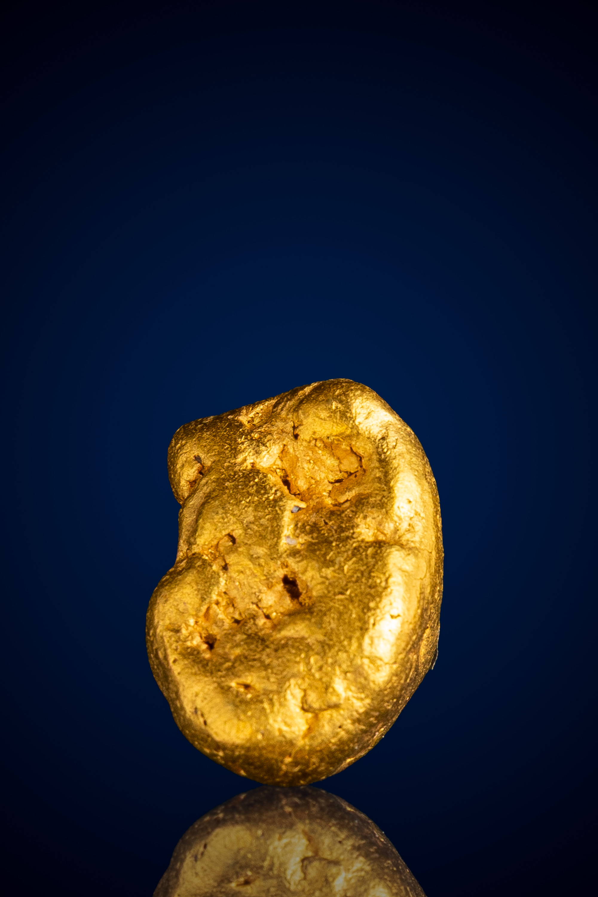 (image for) Dense, Textured Natural Gold Nugget - American River, CA - 13.88 grams